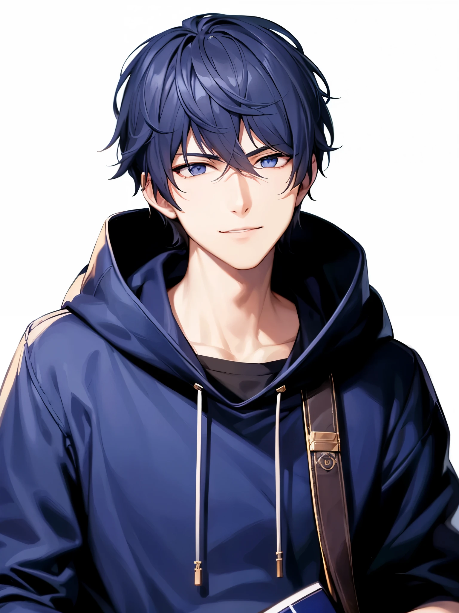 a handsome guy、Serious expression、Cool and beautiful face、Highly Detailed CG Unity 8K Wallpaper, (super masterpiece, Beautiful person, well detailed face polluted smile, It's photorealistic, Hyperrealistic)Cool and handsome face、evil smile face