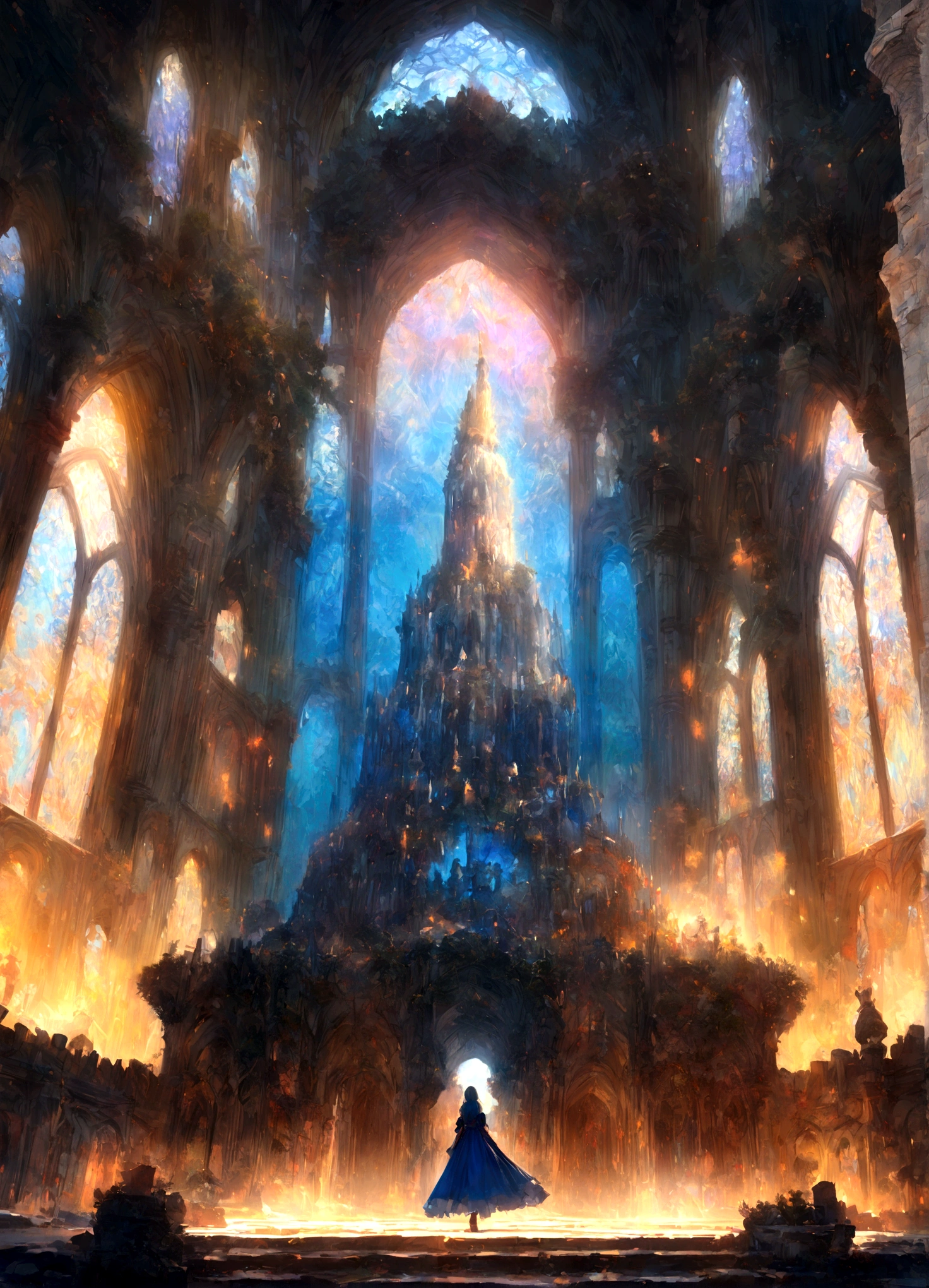 (masterpiece, best quality, high resolution, highly detailed, depth of filed, HDR:1.2), ((Cair Paravel, majestic, grand architecture, Narnia)). A mesmerizing fantasy with enchanting elements blending seamlessly, fantastical landscapes, vibrant colors, enchanted, warm atmosphere, beautiful, extremely detailed, intricate, delicate, serene fantasy, cinematic lighting, 8k, high quality