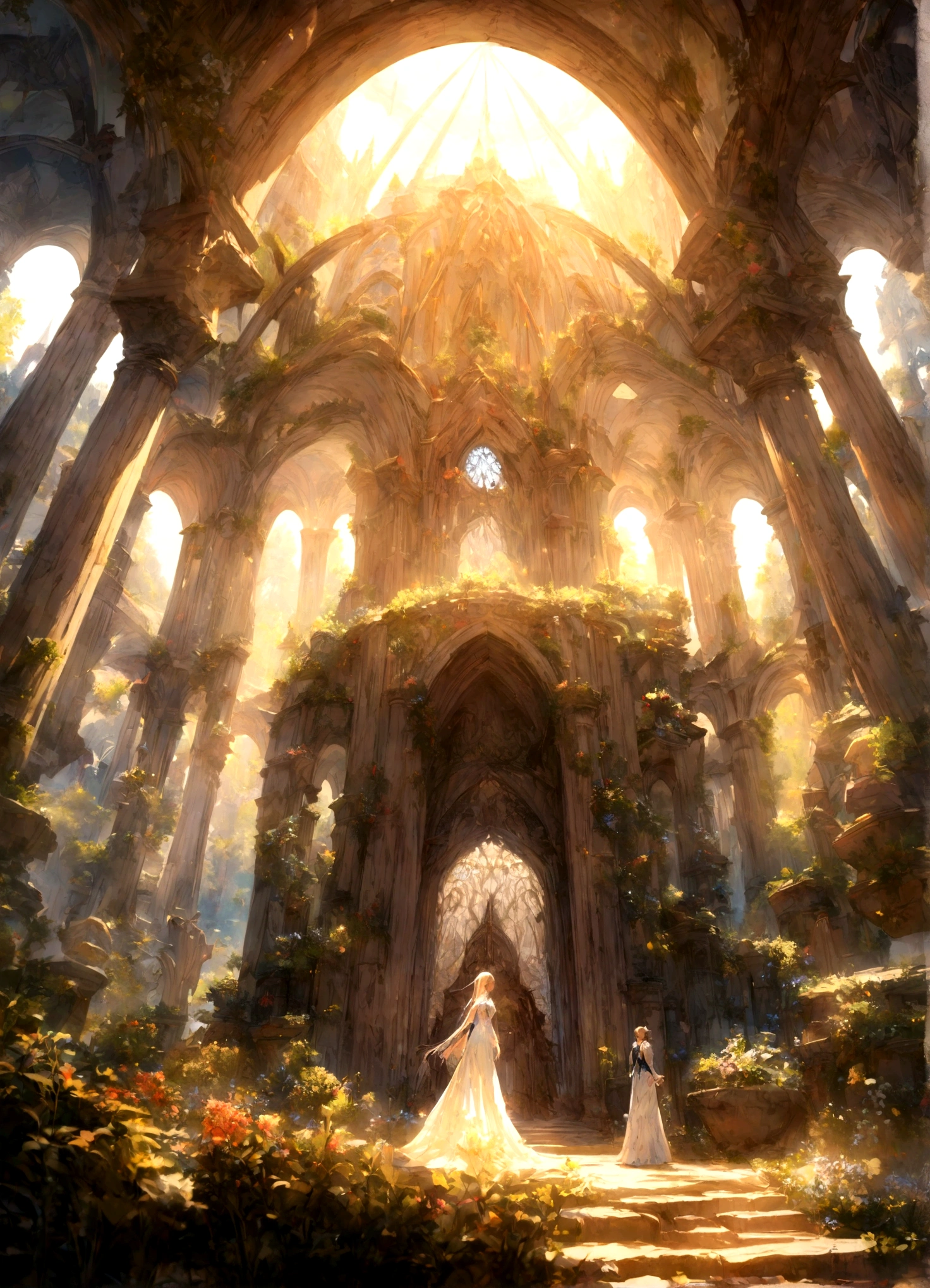 (masterpiece, best quality, high resolution, highly detailed, depth of filed, HDR:1.2), ((Cair Paravel, majestic, grand architecture, Narnia)). A mesmerizing fantasy with enchanting elements blending seamlessly, fantastical landscapes, vibrant colors, enchanted, warm atmosphere, beautiful, extremely detailed, intricate, delicate, serene fantasy, cinematic lighting, 8k, high quality
