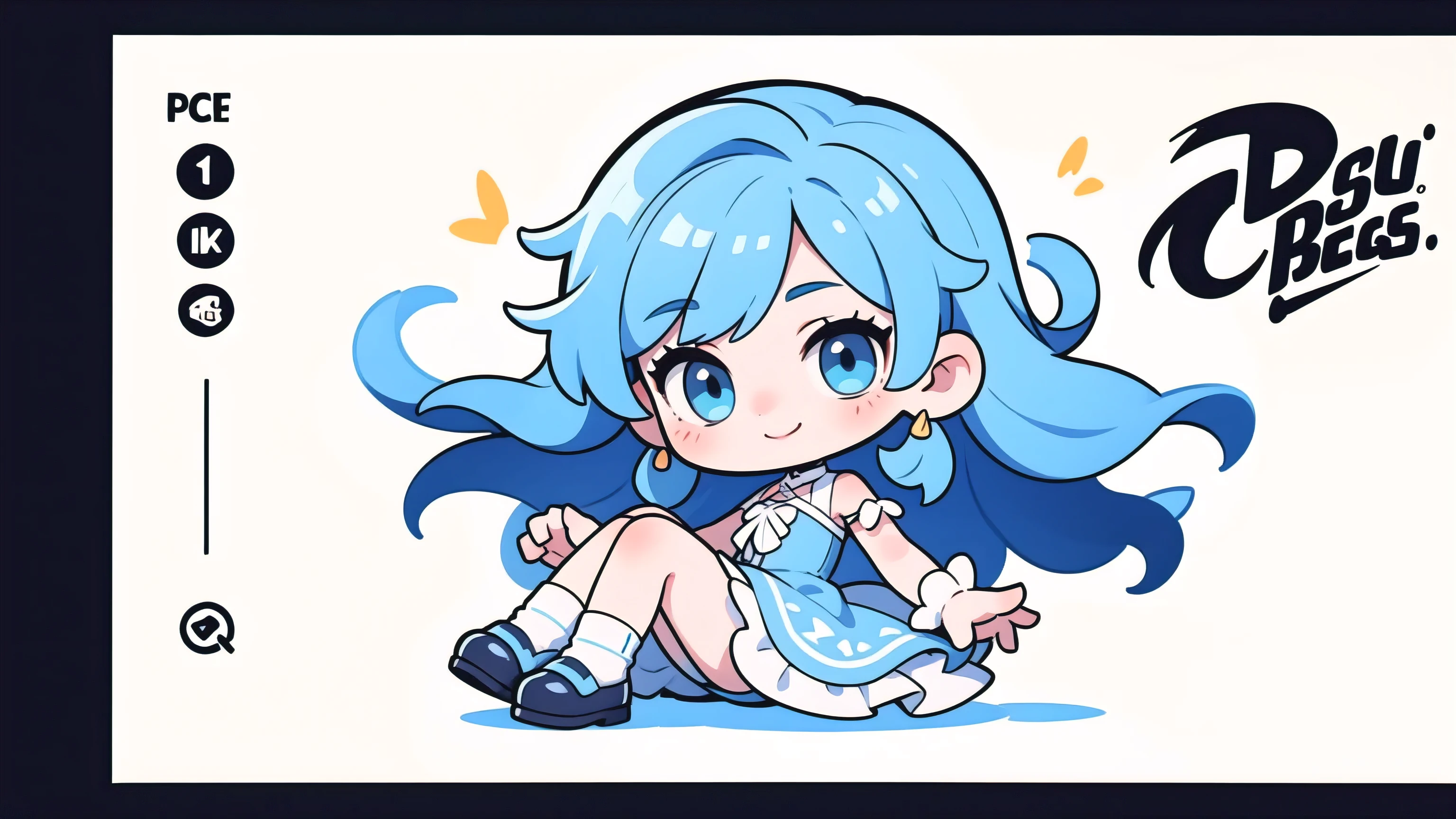 girl, best quality, masterpiece, Ultra-high resolution, 8K, (skirt,Small leather shoes), shojo Comic style, , soft line art, Digital enhancement, girl comic style, Girls comics core, (Long hair with a ball)))), soft drawing, Beautiful blue hair highlights, Bangs,Clear eyes, ((Smile)), ((dress)),Ultra-detailed digital animation art, The face is clearly depicted, Super detailed girl comic character art, Clear facial features, Comic style, Top quality colors, You can see the angle of the feet, Pretty and beautiful: 1.5, high quality:1.3(cute)(Hands behind back)