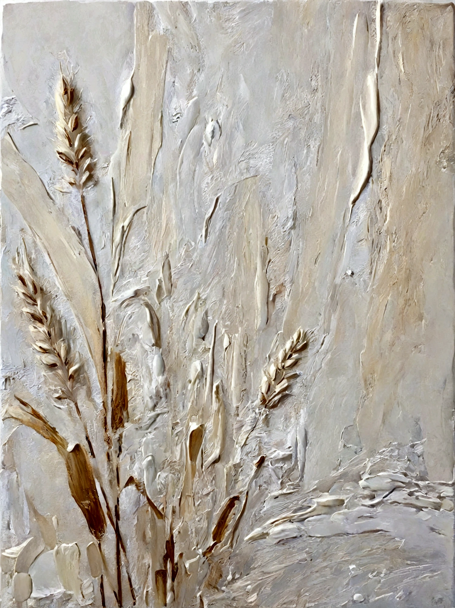 reed,vanilla,bright,White background,vanilla,cream,whiskey,Abstract Art,emotion,emotion,Thick textured paint,