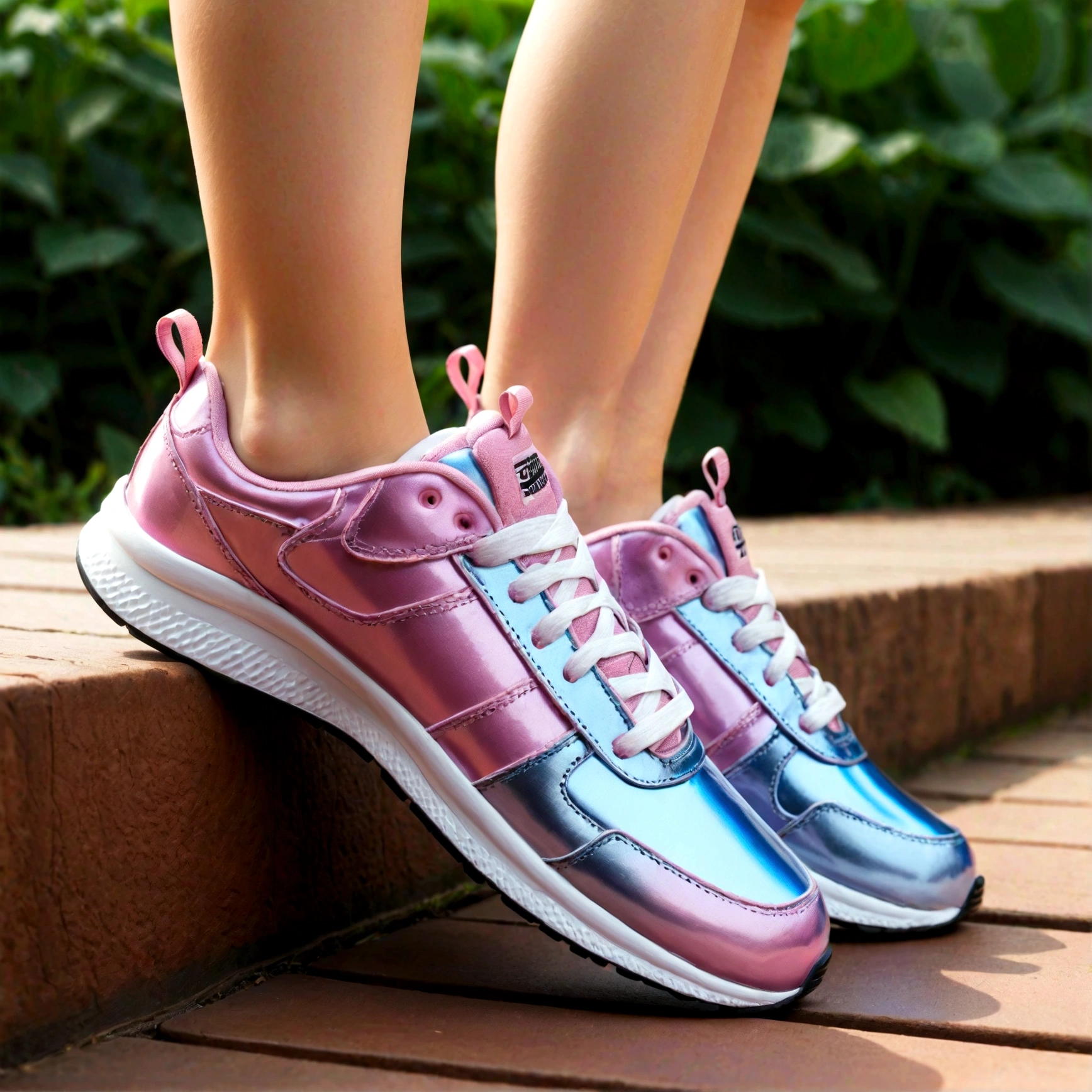 A pair of children&#39;s running shoes，Full body photo from the side，Shoes are shiny，Fine details，HD resolution，Best picture quality，Higher quality，High Detail，Ultra-high resolution，8K resolution，masterpiece