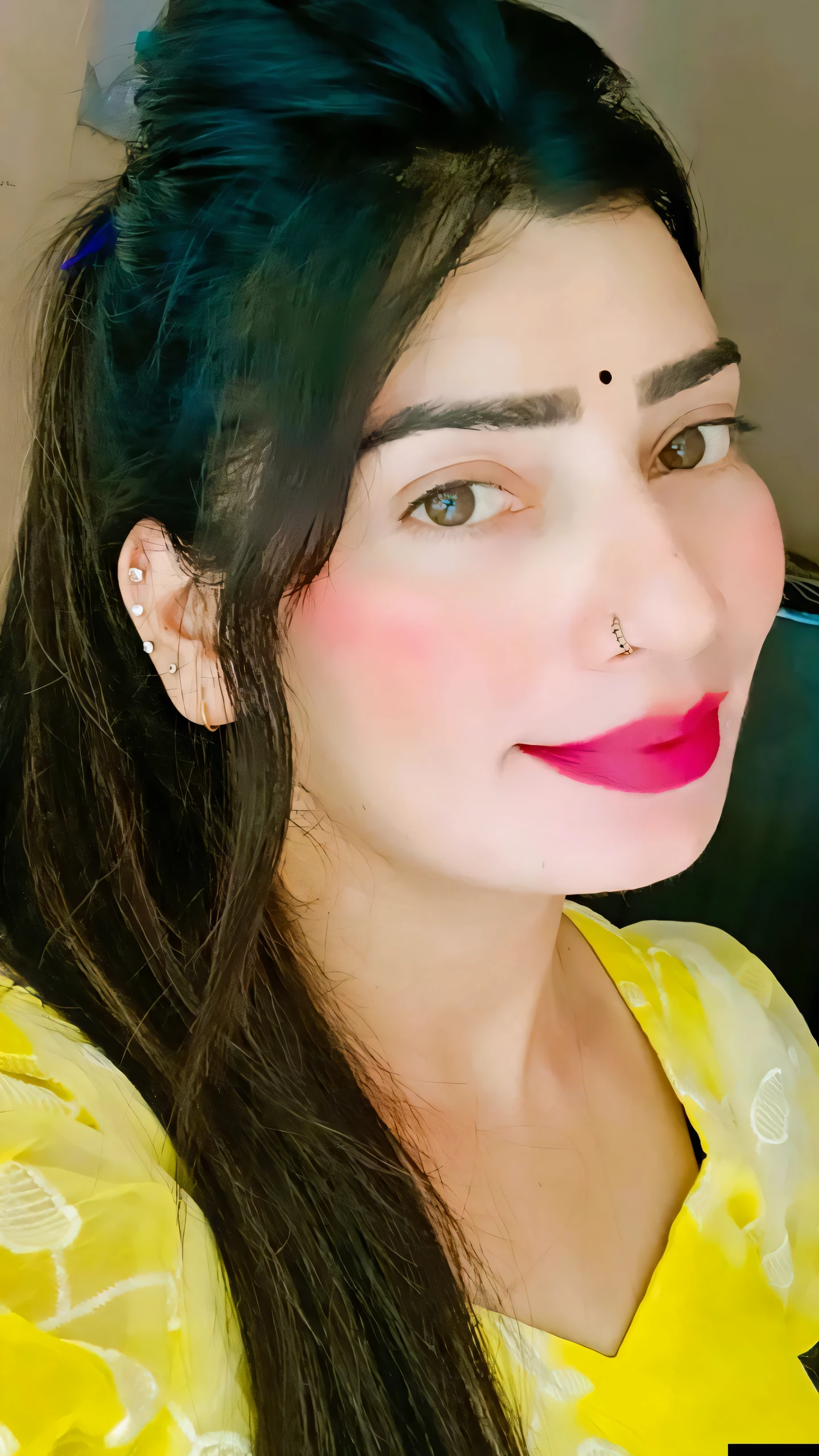 Masterpiece, highest quality, hyper-realistic portrait of an Indian girl with Indian Beauty wear dupatta on head (8k, best quality), Indian girl {{cum(sperm) on face}}, girl cum_in_mouth. Red lipstick. Cuming out from mouth. Girl sucking man monster cock ( dick)