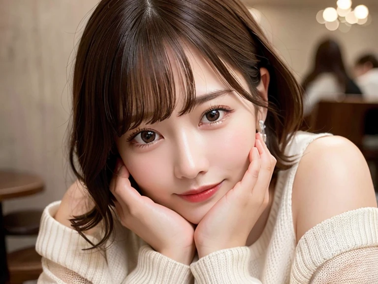 Japanese、8K、Ultra Detail、フォトReal、Realistic and accurate depiction、Realistic and accurate human anatomy、High resolution、Highest quality、Wife、Perfect cuteness、Random hairstyle、Real、Beauty、Idol、Gentle expression、No makeup、happinessそうな笑顔、masterpiece、refreshing、wife、35歳のwife、3-year-old daughter、Two-shot photo、happiness、2 people、Medium Hair、Inside a Western-style house、Coming to the camera、happinessそうな表情、A loving smile、happinessそうな親子、No makeup