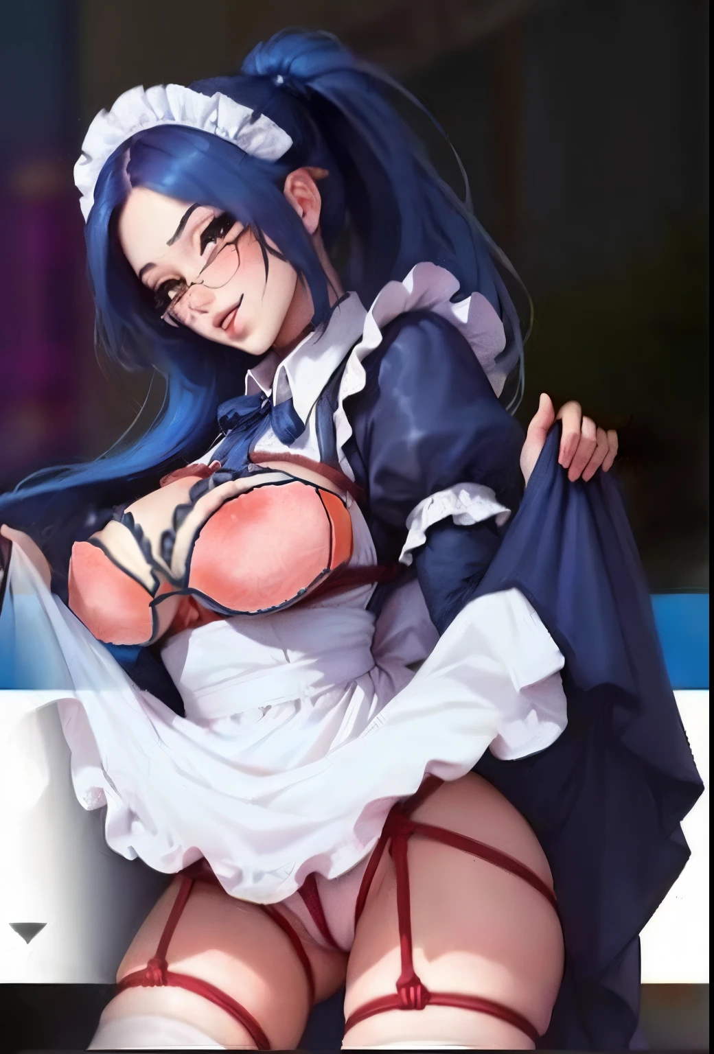 Extremely detailed artger, Qatar, Maid outfit, OPPEIN