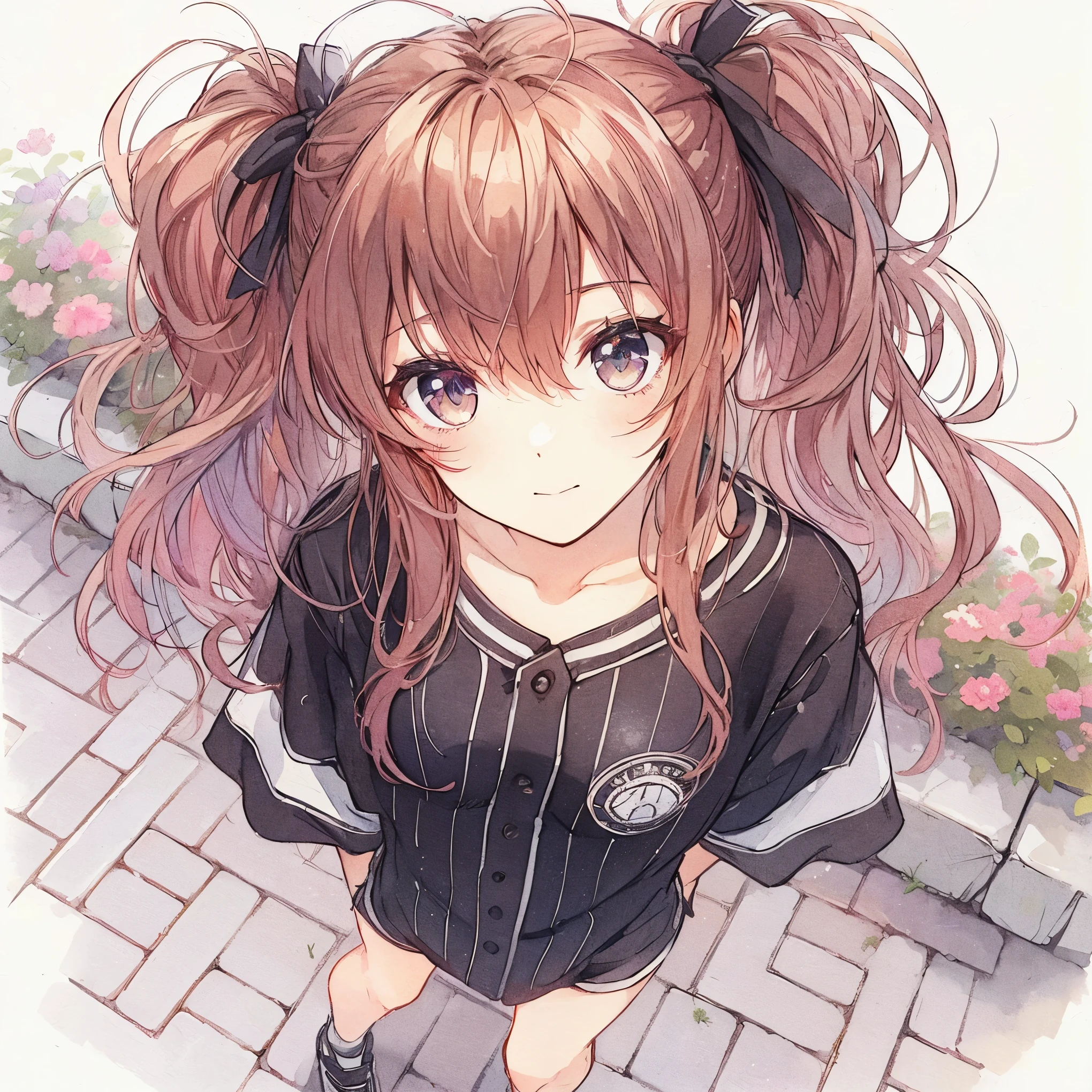 Official art using high-quality hand-drawn watercolor sketch techniques. (best quality,4k,8k,highres,masterpiece:1.2),ultra-detailed,beautiful detailed eyes,A girl with beautiful eyes, everyone, beautiful anime girl, cute anime girl, smooth anime art, anime style, elegant colors, soft lighting, delicate beautiful wet eyes, very coquettish, (beautiful large breast:1.2), (correct hands:1.2),