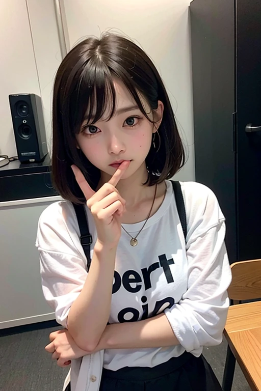 1 girl、It&#39;s Tokyo Street、night、Cityscape、City lights、Upper body、Close-up、Laughter、8k、Raw photo、highest quality、masterpiece、Realistic、Photorealistic
