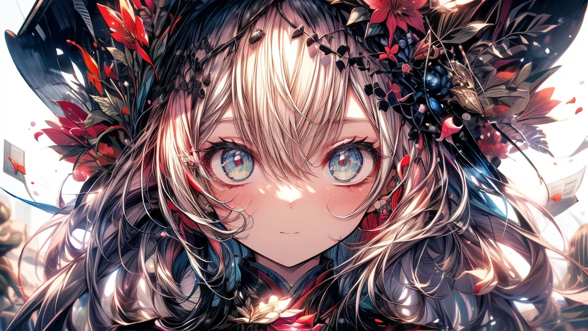 (White Background:1.4),(White dirt road, Oriental elements),(springの自然のイラスト:1.3,Paper Art:1.3, Quilting Paper Craft:1.2),( Streamlined Design, Clear lines, High Sharpness,highest quality, Very detailed, Mesa, Cinematic Lighting Effects, 4K )(Cherry leaves、springの桜:1.0)、Many cherry blossoms fluttering down、Wind、With background、spring、girl looking to the left、Rose petals、A lot of cherry petals.、Very bright pink hair、length
