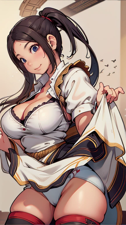 (Casual Boyish Fashion),(Random pose),(Feel free to hairstyle),(Large Breasts:1.5)(((Cleavage))),(Highest image quality, (8K), Surreal, best quality, high quality, HD, High quality textures, High Detail, Beautiful and detailed, fine, Extremely detailed CG, Detailed texture, True representation of the face, masterpiece, Presence)