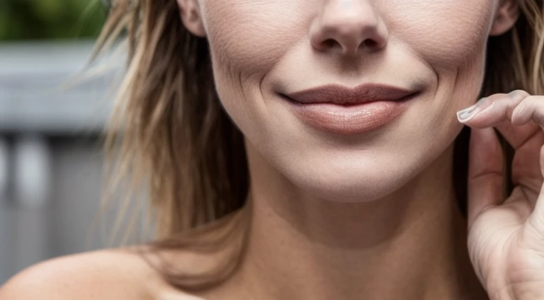 raw close-up of a stunningly beautiful woman, pelos canais da Holanda, lojas que vendem queijo gouda, CRU, 8K, UHD, natural lighting, dia perfeito, amador, candid, close extremo, focus on lips, natural lips, on face, on lips
