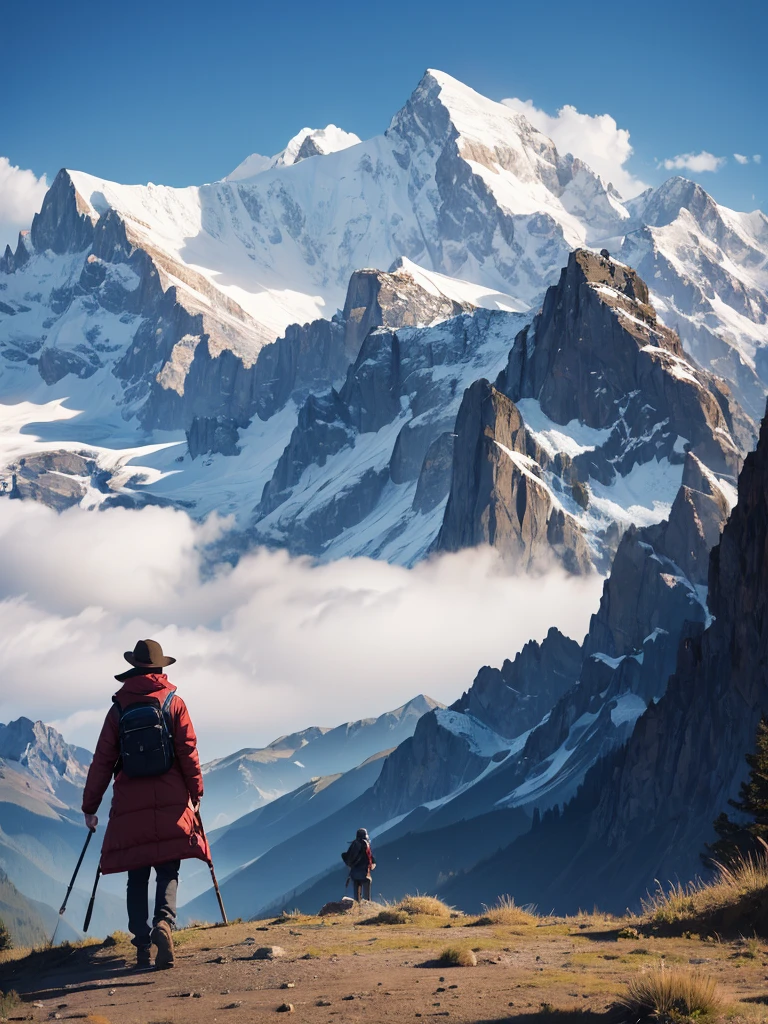 The beauty and grandeur of mountain peaks
