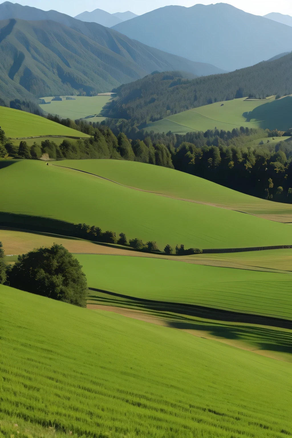 Mountain、grassland、green、Endless