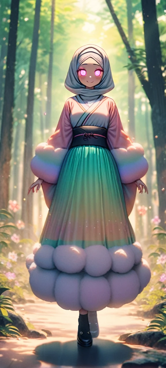 , change, Fluffy outfit ,
1 Girl, kimono, Glowing eyes, , Full Body Love, hijab,muslimah outfit,
Kawaiitech, Soft colors, Kawaii, Lovely colors,happy face, forest
