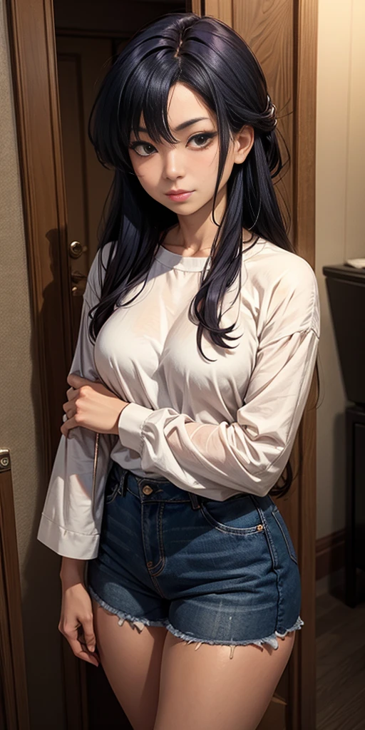 (8k、RAW Photos、highest quality、nsfw、masterpiece:1.2)、(Real、Photorealistic:1.2)、(Ultra-high resolution)、(Super detailed)、Unbelievable absurdity、(Cowboy Shot:1.5)、 (Pee、Standing pee:1.5)、(Detailed facial features)、(Detailed shiny eyes)、(A stunningly beautiful 17-year-old girl:1.5)、(Completely naked、I'm not wearing anything、Nothing attached)、(Camel Toe、Camel Toe、vulva:1.2)、(Full nudity:1.5)、Golden ratio face、Perfect contrast、Perfect anatomical structure、Perfect composition、Perfect big eyes、Perfect Skin、Perfect fingers、Perfect breasts、Perfect Hair、A soaking wet crotch、(Pink nipples)、small but neatly shaped breasts,、No cleavage、Pee running down my thighs、short hair、Thin pelvis、Thin legs、Background seen between the legs、With legs apart、Professional Lighting、strobe、The photo is taken using a reflector.、Glowing White Skin、Hands at sides or behind the body、background: School classroom、