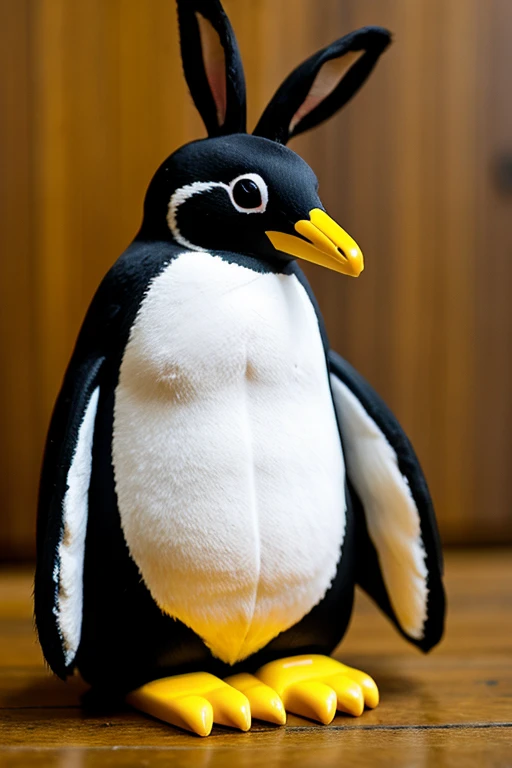 A rabbit combined with a penguin 