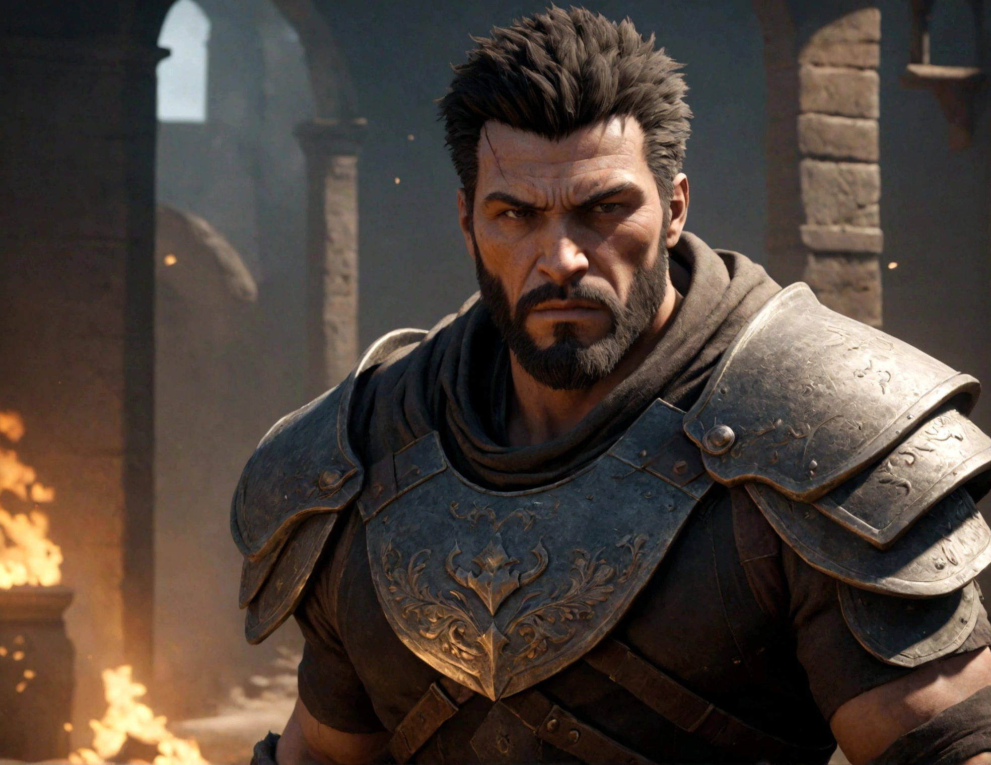 strong game character