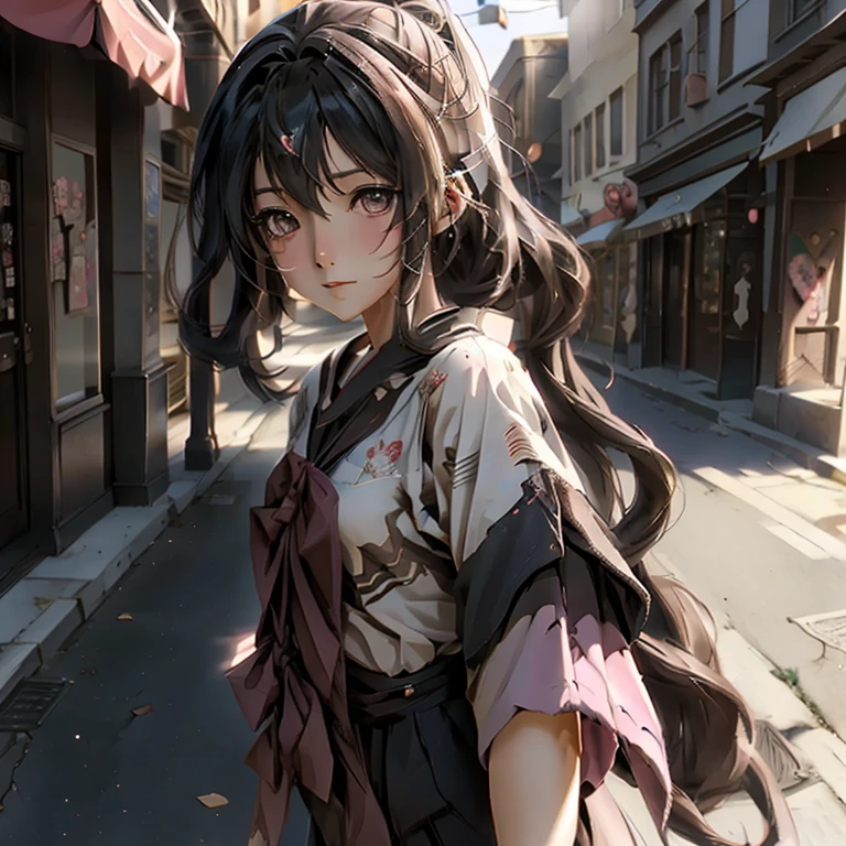 anime girl walking down a street in a , smooth anime cg art, anime visual of a cute girl, beautiful anime high school girl, realistic anime 3 d style, an anime girl, visual novel key visual, visual novel cg, young anime girl, painted in anime painter studio, realistic young anime girl, realistic , realistic anime artstyle
