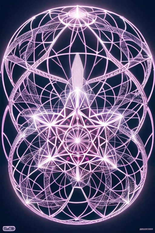 A beautiful woman who is growing from a eight pointed star in the center, growing like a biomechanical organism, pale pink, black and metallic silver,like a living organism, shining bright, growing in symmetrical designs and arabesques, adorned with blue lights, digital art, masterpiece, highly detailed, 3d modelling, 4k resolution, abstract art, digital art, photographic