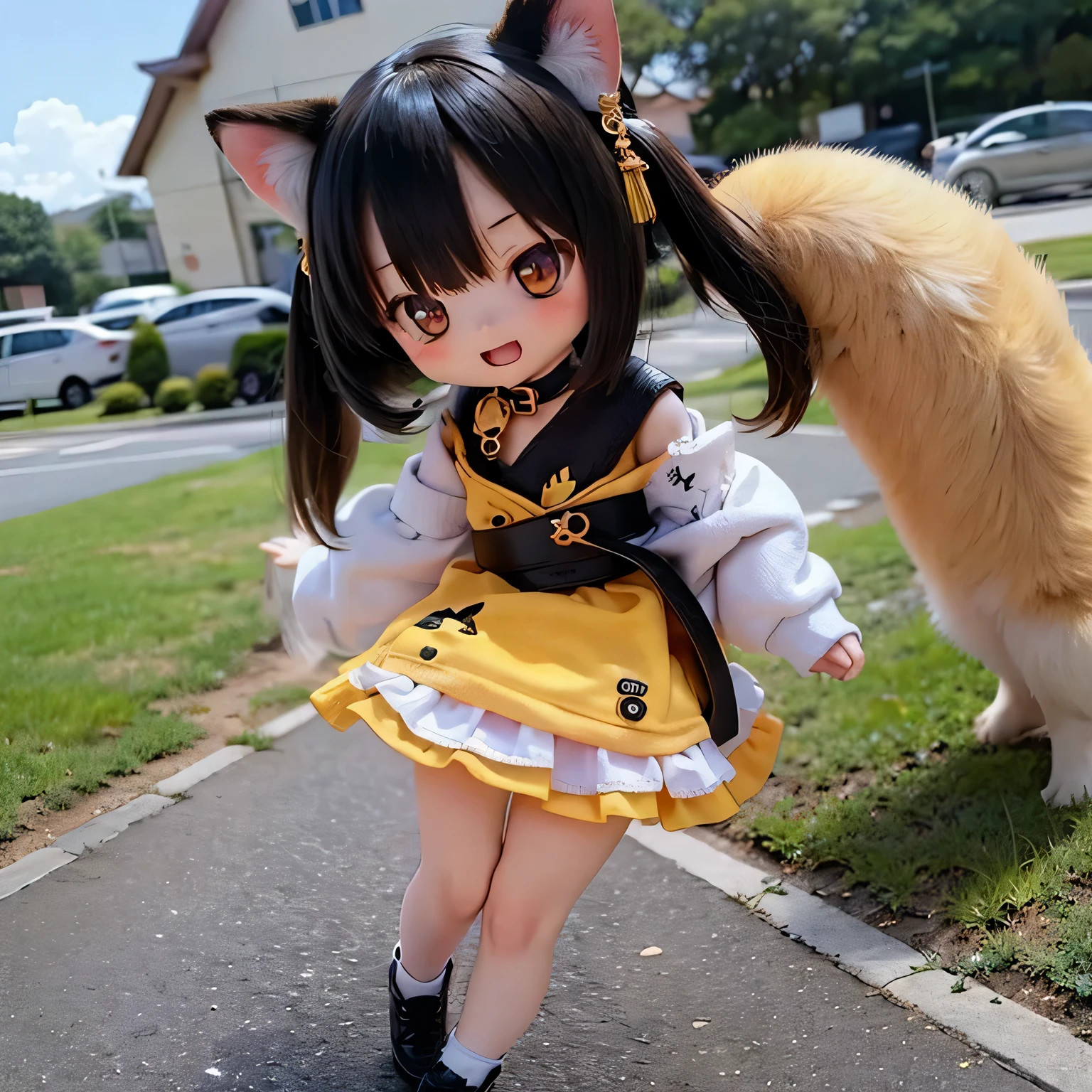 shiba inu girls chibi run