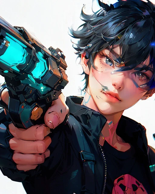 a woman sitting on top of a box next to a cat, artstyle : ilya kuvshinov, shiny colorful, sexy girl wearing shorts, black jeans, medibang, characters merged, anime like