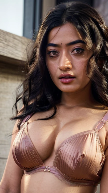 Potrait closeup photo of Rashmika mandanna in bra, ((free shaggy uncombed hair)), nerdy glass, ((tall body)),(( looking at viewer)),((big cheeks)),30 year old woman,1woman,solo,breasts,(fleshy face),long hair,cleavage,black hair,navel,midriff, bedroom ,
best quality,masterpiece,illustration,an extremely delicate and beautiful,CG,unity,8k wallpaper,Amazing,finely detail,masterpiece,official art,extremely detailed CG unity 8k wallpaper,incredibly absurdres,huge filesize,ultra-detailed,highres,extremely detailed,beautiful detailed girl,realistic,broad fleshy body, ((perfect eyes nd eyebrow))