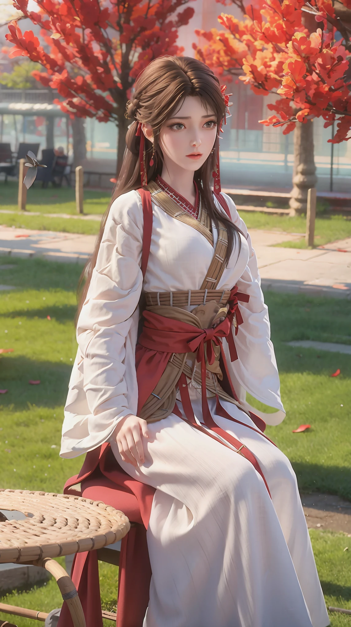 Arad woman in a dress sitting on a throne, cute anime waifu in a nice dress, trending on cgstation, 8K high quality detailed art, anime barbie in white, highly detailed exquisite fanart, Extremely detailed Artgerm, the anime girl is crouching, Flowing magic robe, Beautiful and attractive anime woman, WLOP 和 Sakimichan