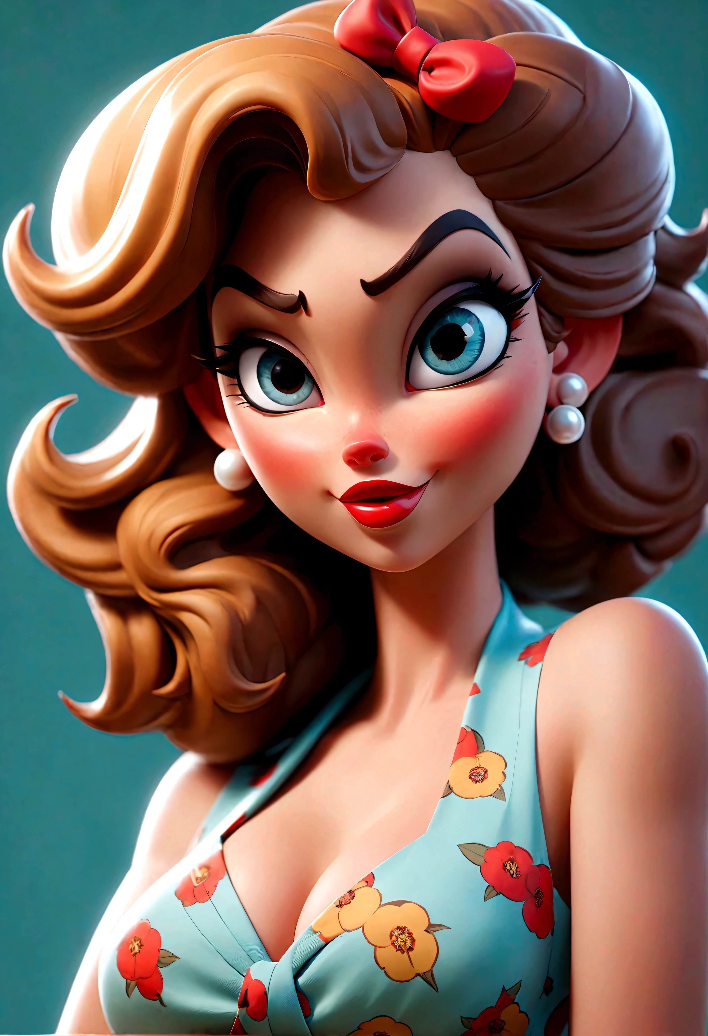 Crie imagens criativas e surpreendentes demonstrando o estilo de ((Poster style pin-up)), hiper-realista, 8K, cores vibrantes, clear and sharp image