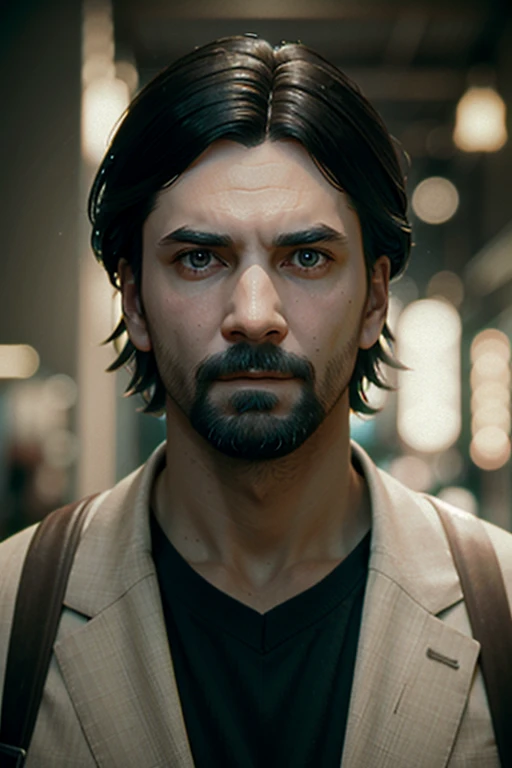 ((masterpiece, best quality)), AWAlan, 1boy, solo, facial hair, short black hair army look, ilya kuvshinov, trending on Artstation, 2. 0, model pose, very coherent symmetrical artwork, depth field, unreal engine, cinematic, hyper realism, high detail, octane cinema 4 d render, a 2 4 cinematography, 8 k