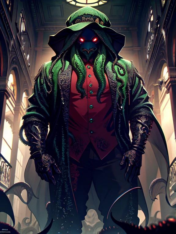 Cthulhu, Cthulhu, Cthulhu, UHD, retina, masterpiece, ccurate, anatomically correct, textured skin, super detail, high details, high quality, best quality, highres, 4K