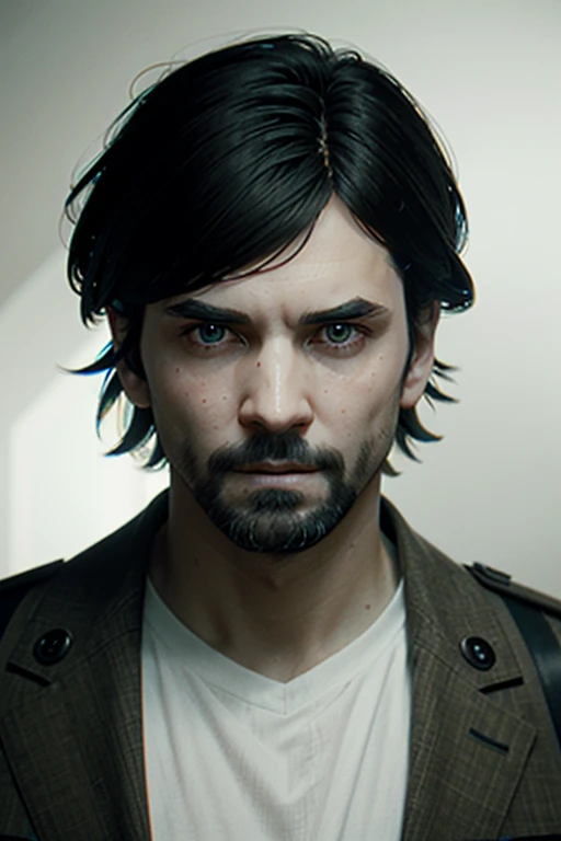 ((masterpiece, best quality)), AWAlan, 1boy, solo, facial hair, short black hair ((army hair), ilya kuvshinov, trending on Artstation, 2. 0, model pose, very coherent symmetrical artwork, depth field, unreal engine, cinematic, hyper realism, high detail, octane cinema 4 d render, a 2 4 cinematography, 8 k