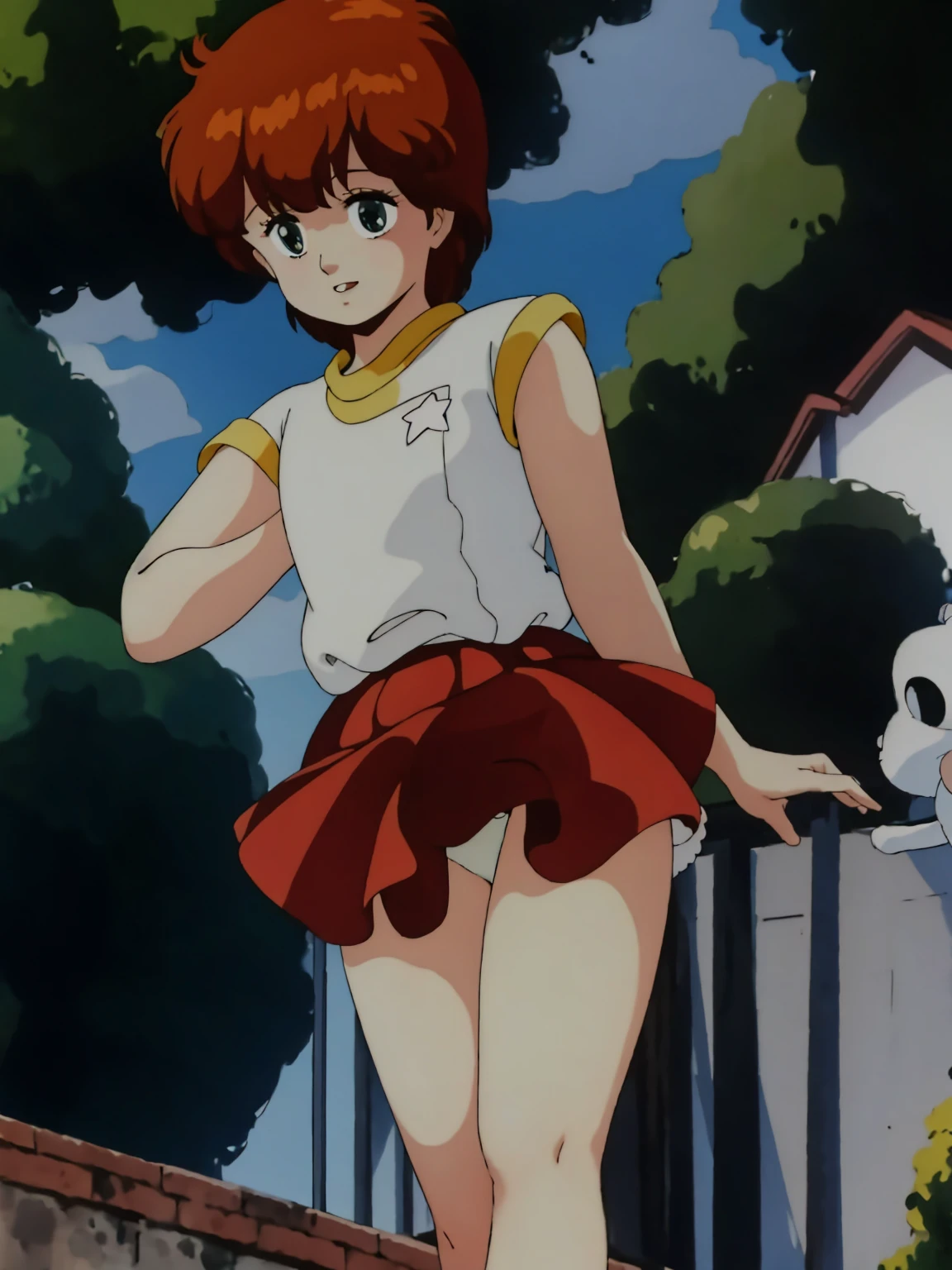 masterpiece, highest quality, alone, One Girl,
kazuki, White panties, Panty shot