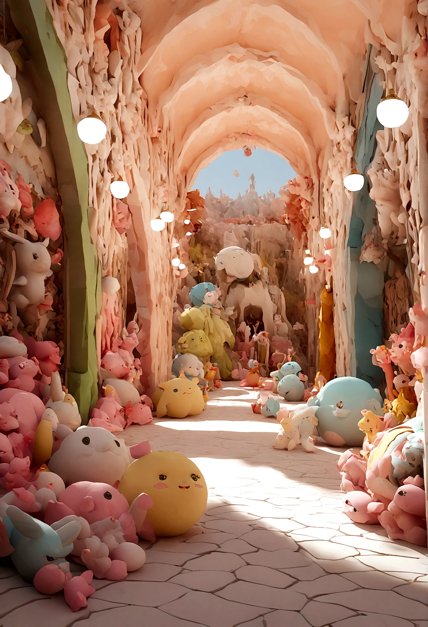 Minitary,Super Cute Clay World, Cute clay freeze frame animation, Tilt-Shift,excellent lighting,Volume Larscape,brush rendering,3D,super
detail