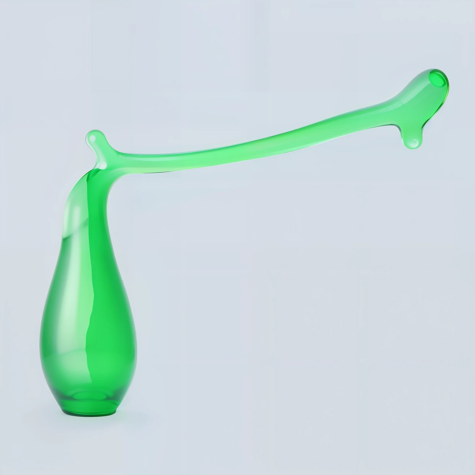 green translucent glass, clean background, best quality