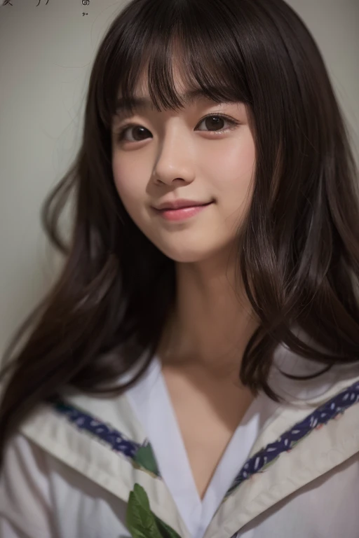 (((Full body:1.5)))、shy smile、Close up portrait of a girl in a sailor's uniform, Jiyun Choi, Around 19 years old, Yoshitomo Nara, Junko Enoshima, akiko takase, Yunling, 27 years old, Aoi Ogata, old photograph, 28 years old, 29-year-old, old yearbook photo