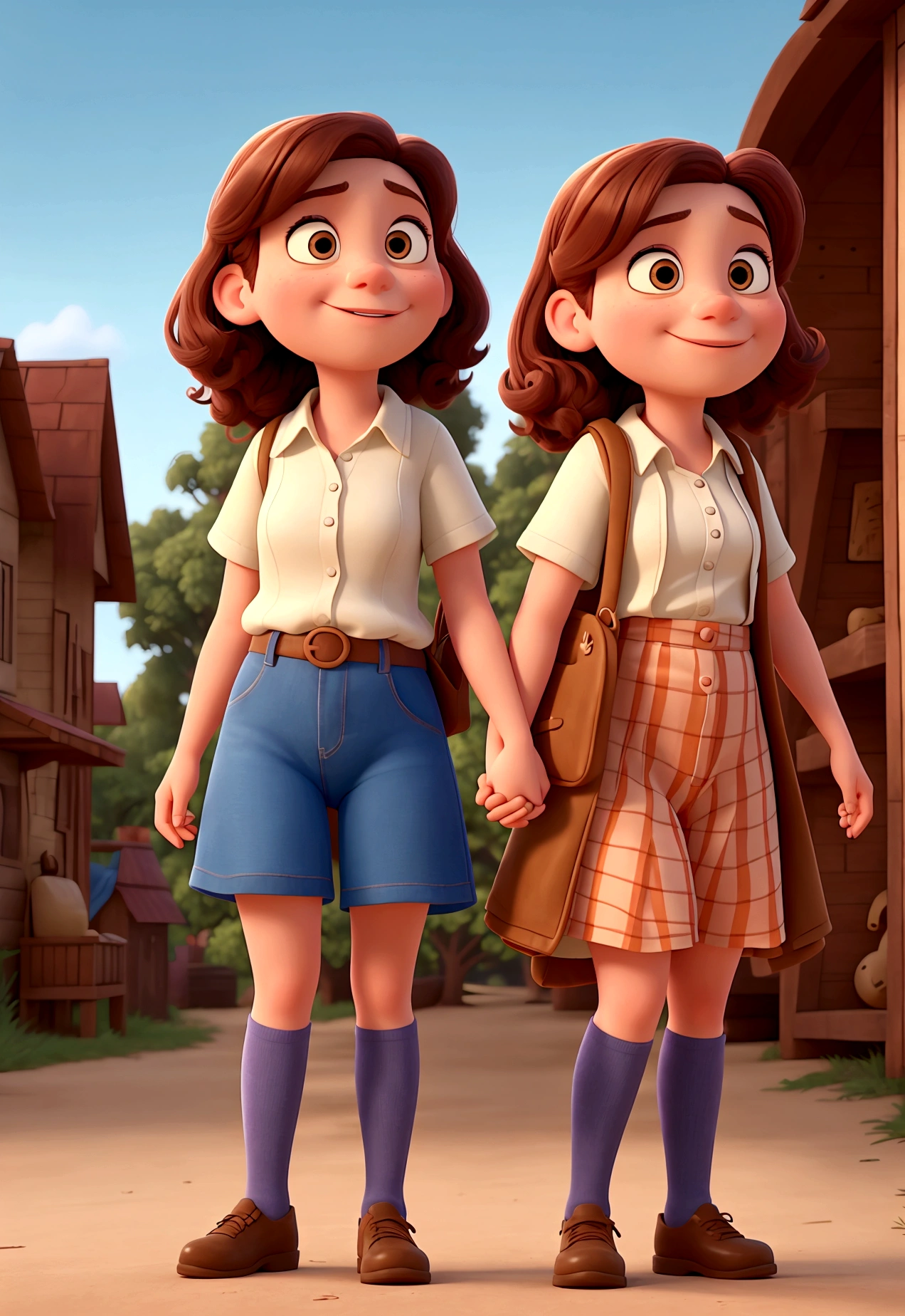 two girls (a couple) on the pixar film "up"