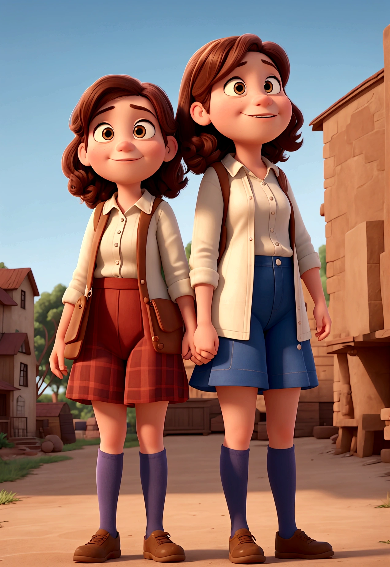 two girls (a couple) on the pixar film "up"