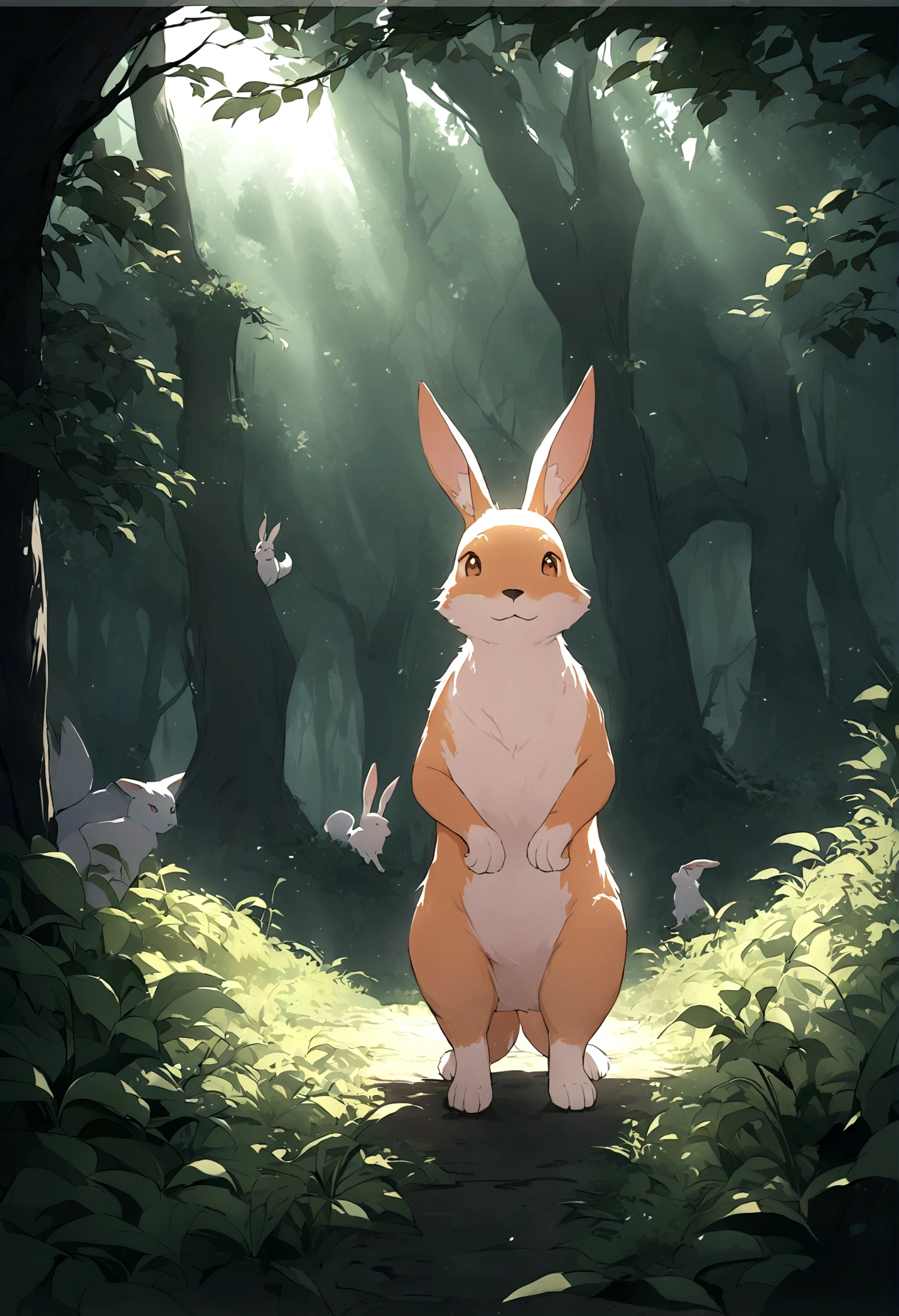 The Fox and the Rabbit
Once upon a time, in a dense, green forest, there lived a smart fox named Fifi and a shy rabbit named Bino.