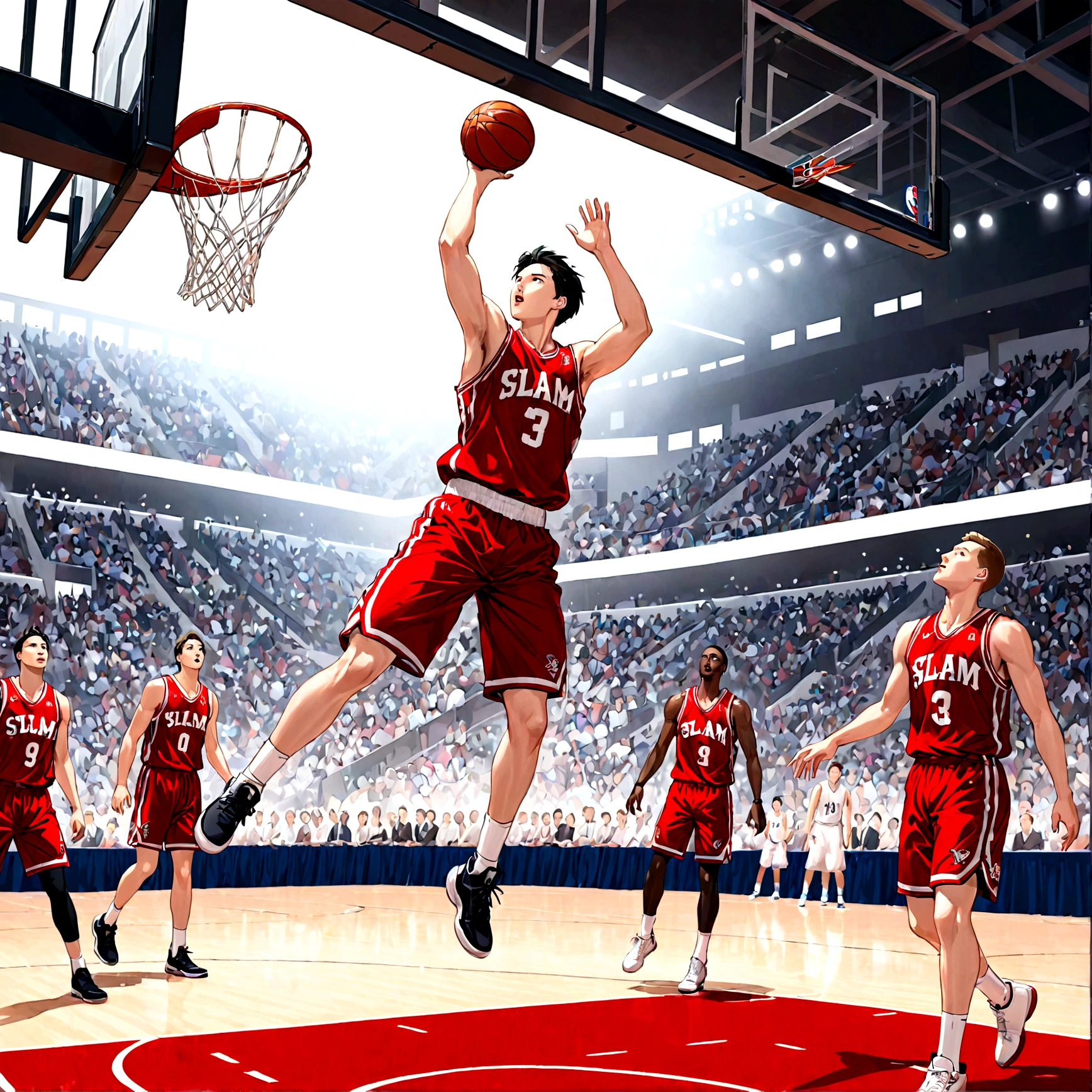 Basketball player、shoot、Slam Dunk