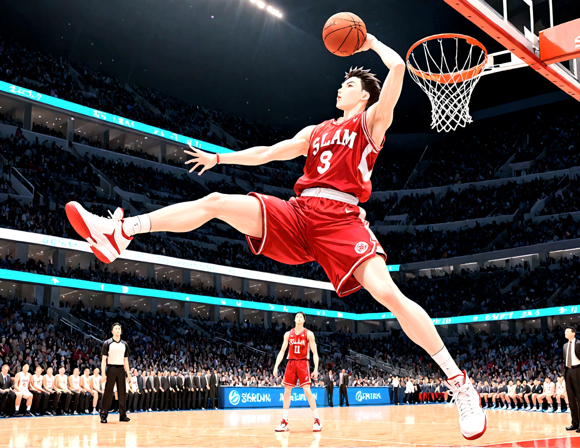 Basketball player、shoot、Slam Dunk