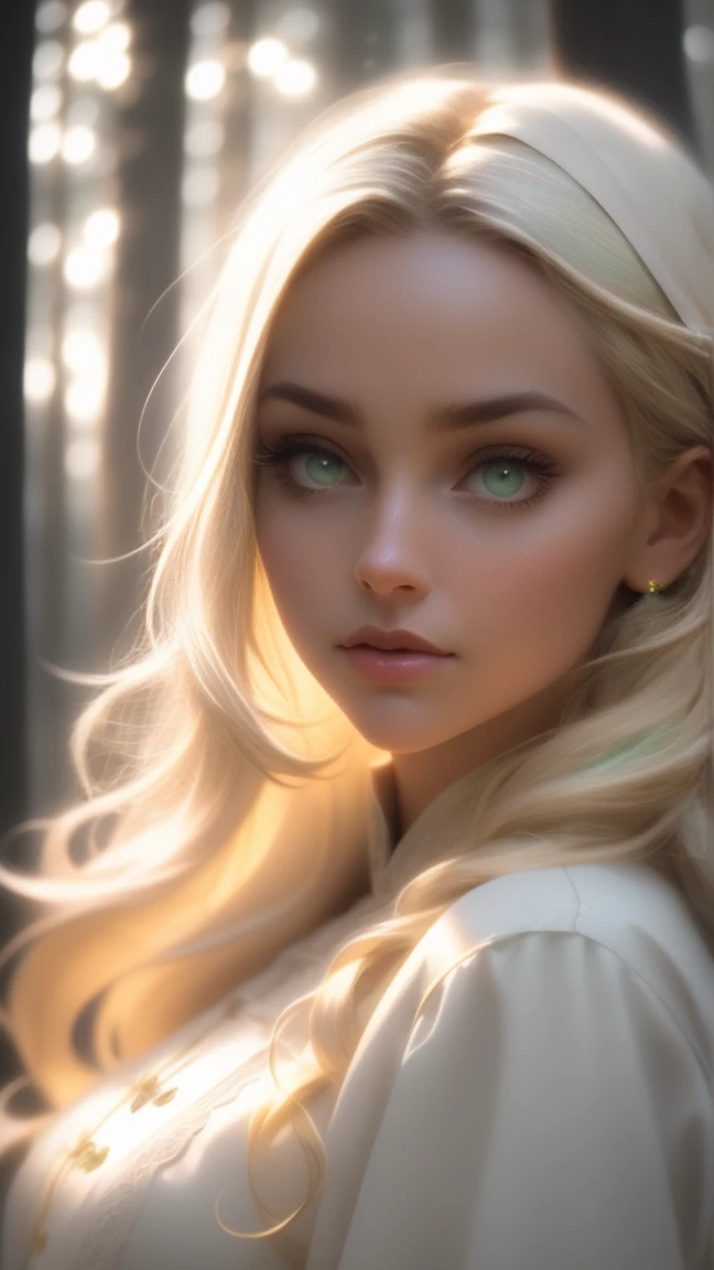 close up of a european woman, blonde hair, winter forest, natural skin texture, 24mm, 4k textures, soft cinematic light, RAW photo, photorealism, photorealistic, intricate, elegant, highly detailed, sharp focus, ((((cinematic look)))), soothing tones, insane details, intricate details, hyperdetailed, low contrast, soft cinematic light, dim colors, exposure blend, hdr, faded, full_body
