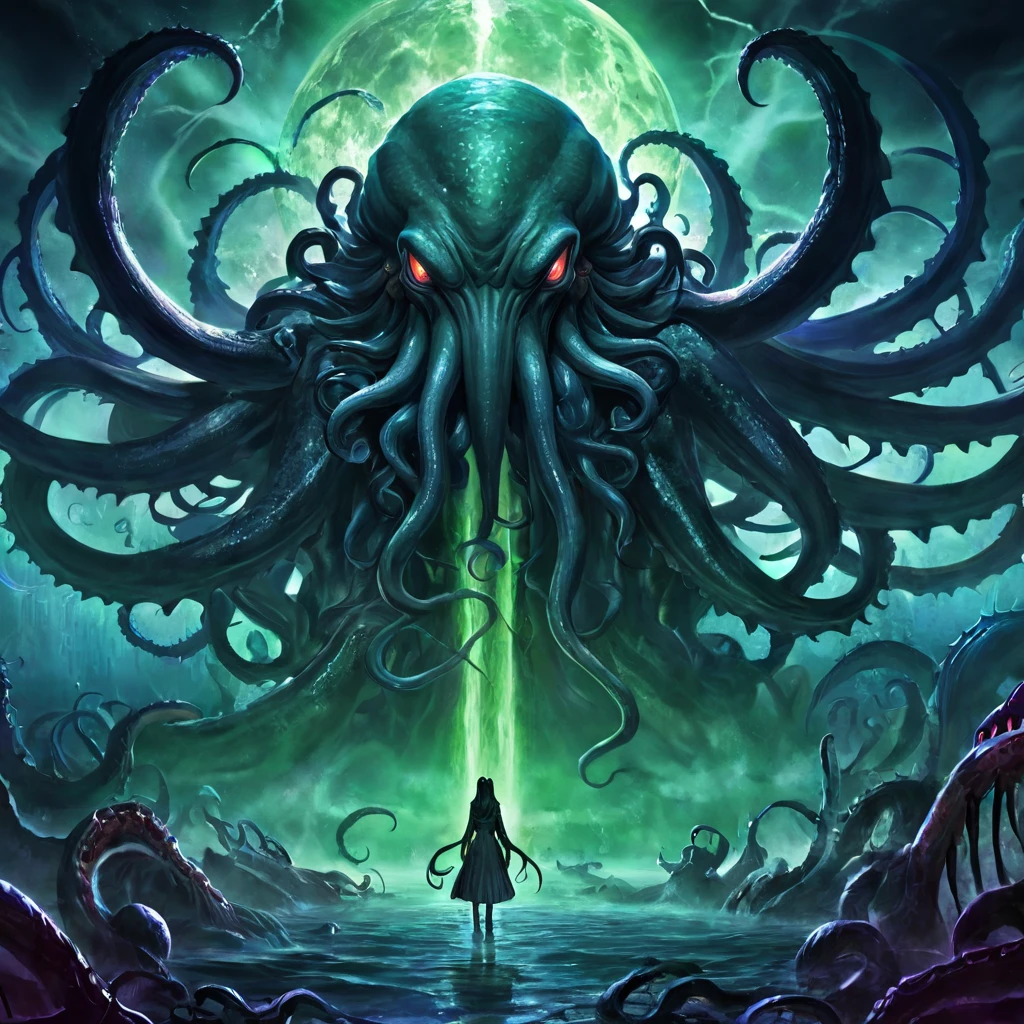mysterious、Scary、Warped Dimensions、The end of the world、Cthulhu、Nyarlathotep、Cthugha、panic、Girl