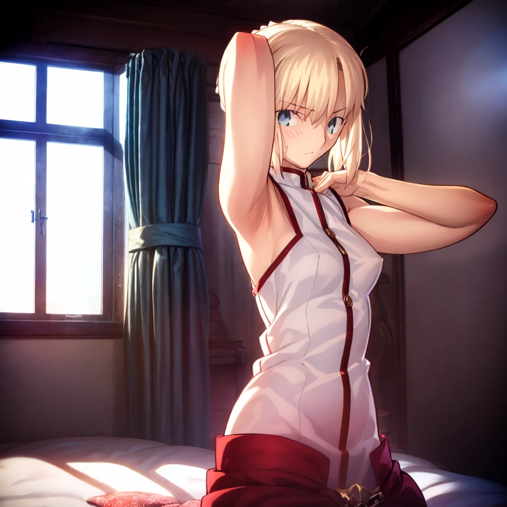 High resolution, 最high resolution,high resolution,{Things to know_f de staynightufotable:1.15}, Rubio_ Best Quality, masterpiece, フルnude,Sweatだく,Blushing,smile,Armpitアップ,Sweat,Armpitを広げて見せている,bed,Moist,Blonde,whole body,pubic hairあり,Love juice,Armpit,side,sideの下,Armpitの下,sideアップ,Sweatをかいている,sideSweat,Upper Body, 1 person,sideズーム,Armpitズーム,Armpitを見せつける,sideを見せつける,両Arms behind head,nude,Raise your arms, Inner cavity reflection,whole body,Two arms,Alone,sexy,1 personだけ,Looking at me,膣からsemenが垂れている,front,pubic hair,Obscene lines,Ray tracing,Slender body,E Cup,Embarrassing,Armpit強調,side強調,ArmpitSweat,sideSweat,Wet Skin,Open your mouth,Noise Reduction,((Place your hands behind your head)),Emphasis on the crotch,Chest Enhancement,stage,Perfect lighting,体をfront,Look up,looking at the camera,真front,I don't want to go away.,体をfront,両Raise your arms,両Arms behind head,Embarrassing,Hands behind head,Hotel Rooms,bedの上,全naked,naked,膣からsemenが垂れている,bedに横たわる,,フルnude,オイルを塗ったテカテカのsideの下を見せる、オイルを塗った光沢のあるsideの下:1.30、Surreal、sideの下、オイルを塗った光沢のあるsideの下:1.30、光沢のあるsideの下、オイルを塗ったぬるぬのsideの下:1.30、ぬるぬるした光沢のあるsideの下:1.20、明るく詳細なsideの下、sideの下の細かいシワ:1.7、リアルなsideのシワ:1.7、sideの下を照らす光:1.4、side毛穴の細部まで), Armpit見せポーズ,side見せポーズ,Nipples,Nipplesが立っている,No clothes,素っnaked,Armpitアップ,sideアップ,NaughtyなArmpit,Naughtyなside,Sweat,Naughty,Arms behind head,Armpitを広げる,sideを広げる,Embarrassed look,Love juiceが垂れている,NaughtyなPussy,体をfrontへ,pubic hairが生えている,pubic hair,semen,semenまみれ,Naughtyな体,Naughtyな身体,NaughtyなPussy,Naughtyなgenital,genital,NaughtyなPussy,Naughtyなnaked,Naughtyなnaked体,Naughtyな肉体,Naughtyなボディー,恥ずかしそうにArmpitを見せている,恥ずかしそうにsideを見せている,lotion,lotionまみれ,Vaginal fluid,Vaginal fluidが垂れている,Love juice,Love juiceが垂れている,semenでベタベタ,Sticky with semen,Sperm,Spermまみれ,Spermでベタベタ,Pussy,Pussyを見せつける,Pussy,Pussyを見せつける,