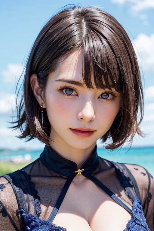 (software:1.8、masterpiece, highest quality),1 girl, alone, hyper Realistic, Realistic,Realistic, Looking at the audience, Light brown eye:1.4,Brunette Short Bob Hair with highly detailed shiny hair, Beautiful dark blue designer dress:1.8, Lepangas:1.4), Mouth closed, Upper Body、big chest eye、eyelash、{Huge|big chest|Hugeな|Mega} whole :2, Chest cleavage:2、(((Add highlights to the eye:1.4、big chest eye、Short Bob Hair、Glowing Skin:1.4、Looking at the audience、She is very 美しい and cute、Show me your ears、Beautiful long neck:1.8、smile、Close your mouth and smile、Bangs and beautiful teeth)))、Ideal body type、((A background of blue sky with very beautiful clouds:2、Beautiful view of clear blue sky and floating clouds:2、Very beautiful deep blue sky background:2))、Beautiful long neck:1.6、(({Huge|big|Huge|Mega} chest, Chest cleavage:2))、(((Beautiful Bangs:2、Portraiture:2、Face close-up:2、Face close-up:2)))、Perfect Anatomy、(SFW:1.8、masterpiece, highest quality),photorealistic realism, 32k, quality, (Very absurd quality, Very detailed, Super Resolution, Crisp and sharp focus, Not blurry, Realistic brown_eye), ((Perfect darkness_eyehadows:1.45)), (Very detailed, Beautiful little nose:1.2), (Perfect composition), (Upper Bodyショット), (Her Face close-up), Beautiful cheekbones, double eyelid, Digital SLR, highest qualityのソフト照明,(1 girl, alone, hyper Realistic, Realistic,Realistic, Looking at the audience, Bright blue-green eye:1.4,Brunette Short Bob Hair with highly detailed shiny hair, Very delicate and beautiful brightly colored clothing:1.4, Lepangas:1.4), Mouth closed, Upper Body、big chest eye、eyelash、{Huge|big chest|Hugeな|Mega} whole :2, Chest cleavage:2、(((Beautiful and cute bangs:2、Jet Black Hair:2、Add highlights to the eye:1.4、big chest eye、Short Bob Hair、Glowing Skin:1.4、Looking at the audience、She is very 美しい and cute、Show me your ears、Beautiful long neck、smile、Please close your mouth and laugh、Bangs and beautiful teeth)))、Ideal body type、((school uniform、uniform, blazer、School teacher、Background in front of the school gate、Beautiful cherry blossom tree backgr