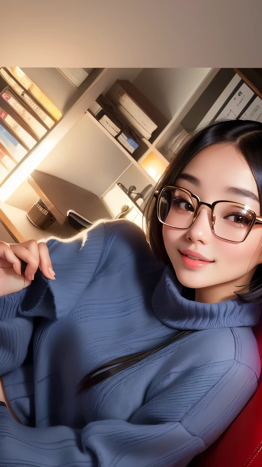a close up of a woman in a sweater posing for a picture, gorgeous chinese model, beautiful asian girl, girl cute-fine-face, cute seductive smile, japanese model, with short hair, korean girl, Yoshitomo Nara, young and cute girl, gorgeous young korean woman, beautiful south korean woman