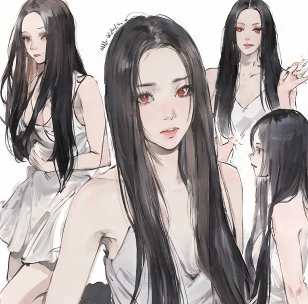 (tmasterpiece),((A high resolution)), ( ((top-quality)), ((super-fine)), ((Ultra Fine CG)),A woman who is,Face Karina aespa ,Human wife face,(Pale yellow robe:1.5),(Small belt:1.3), Delicate hairpins,pony tails,Air bangs,bare shoulders,Bare legs,rage, vred,disgust,disdain,look down on , red eyes