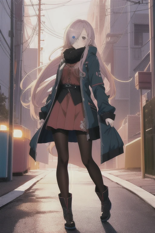 anime girl, (Hair in one eye:1.2),Enchanting anime girl, Best anime 4K, wallpapers, Attractive anime girl, 4k anime wallpaper, 4K Manga Wallpaper, Detailed digital anime art, Anime Best Girls, Beautiful Anime Girls, Detailed anime artwork, Beautiful and attractive anime women,pantyhose,boots