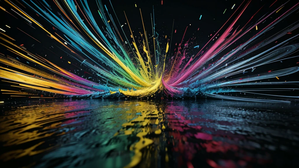 multicolored dynamic abstract liquid flow particles turbulence,Cinema 4D, fully dynamic motion design, X-Particles, Dynamics FX, bend and shatter reality for amazing visual effects production, cinematic, realistic, uhd, hdr, 8k,