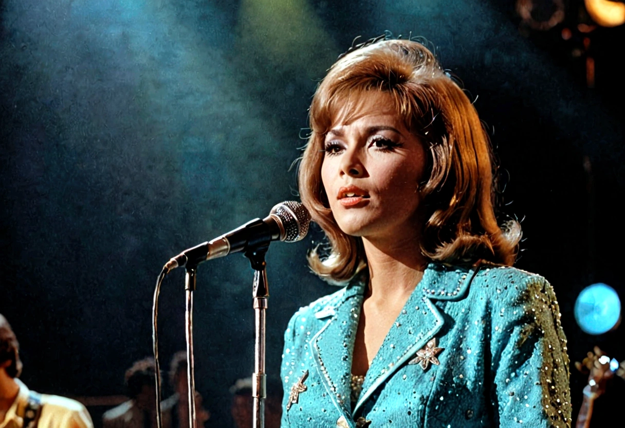 Rock singer on stage、Beautiful down to the smallest detail、8k、1960s、America