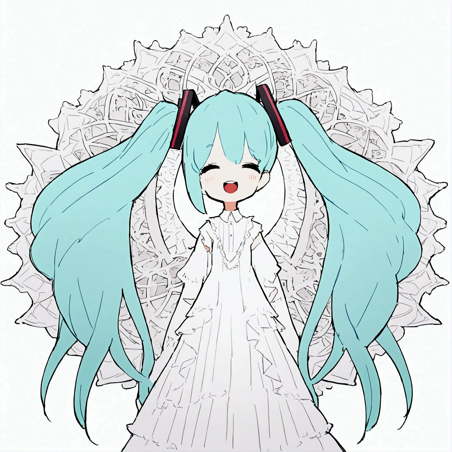 hatsune miku,  happy, 