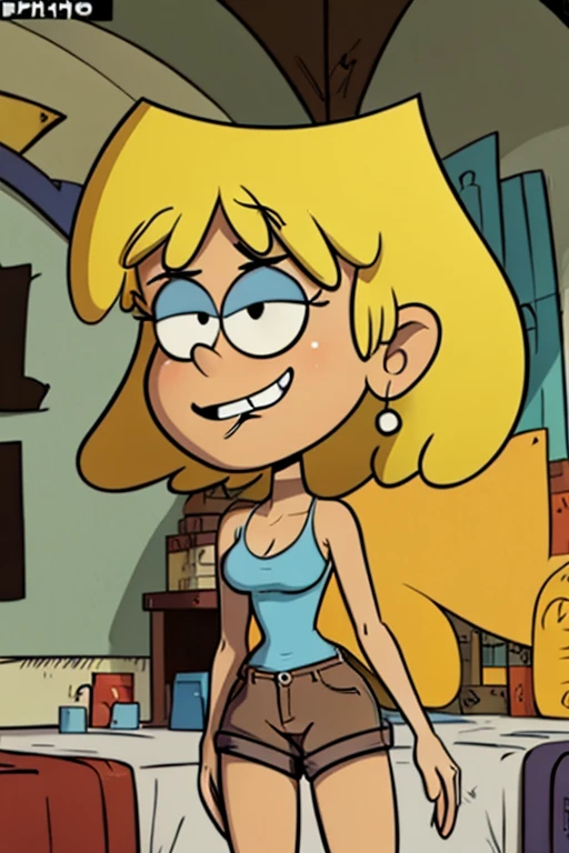 ""loriloud - blue tank top, brown shorts, earrings, posing for playboy magazine" Masterpiece, sexy cartonn, beautiful cartoon, insanely detailed and intricate cartoon, High quality, ray tracing, high coherence, deep focused image, realistic full-length photo, anatomically correct, perfect short blond hair, perfect sensual smile, perfect eyebrows, perfect eye lashes, perfect eyes, perfect pupils, perfect nose, perfect ears, perfect mouth, perfect teeth, perfect hands, perfect arms, perfect body, action pose, looking at viewer, in the loud house, hypermaximalist, sensual, provocative, beautiful, exotic, revealing, appealing, attractive, erotic, hyper-realistic, super detailed, perfect, masterpiece, popular on Flickr, published on March 19, 2018” FANTASY,VAMPIRO,ELFO,TERROR,COMICS,MANHUA,MANWHA,Mango,Science fiction,NOVEL,""loriloud - blue tank top, brown shorts, posing for playboy magazine" Masterpiece, sexy cartonn, beautiful cartoon, insanely detailed and intricate cartoon, High quality, ray tracing, high coherence, deep focused image, realistic full-length photo, anatomically correct, perfect short blond hair, perfect sensual smile, perfect eyebrows, perfect eye lashes, perfect eyes, perfect pupils, perfect nose, perfect ears, perfect mouth, perfect teeth, perfect hands, perfect arms, perfect body, action pose, looking at viewer, in the loud house, hypermaximalist, sensual, provocative, beautiful, exotic, revealing, appealing, attractive, erotic, hyper-realistic, super detailed, perfect, masterpiece, popular on Flickr, published on March 19, 2018” FANTASY,VAMPIRO,ELFO,TERROR,COMICS,MANHUA,MANWHA,Mango,Science fiction,NOVEL,